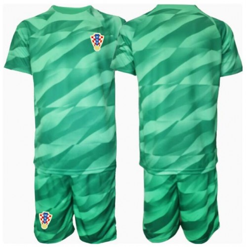 Maglia Calcio Croazia Portiere Seconda Divisa Bambino Europei 2024 Manica Corta (+ pantaloncini)
